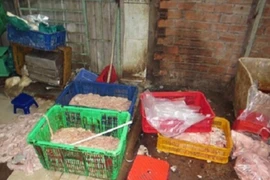 2,2 tấn lòng heo tẩy trắng xém chút nữa lên bàn nhậu