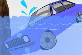 Cách thoát khỏi xe bị chìm xuống nước