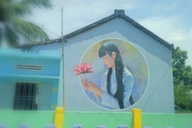 Độc đáo ngôi làng bích họa ở TP Tam Kỳ