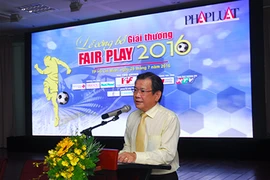 Clip toàn cảnh lễ công bố giải thưởng Fair Play 2016