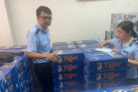 Quản lý thị trường thu giữ gần 600 thùng bia