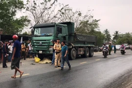 Cán bộ trại giam bị xe ben tông tử vong ở Đà Nẵng