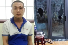 Tạm giữ thanh niên say rượu đập phá nhiều nhà, ô tô 