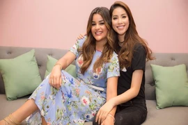 Hoa hậu Phạm Hương đọ sắc cùng hoa hậu Mỹ Latin