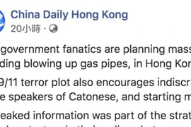 China Daily Hong Kong: Người biểu tình định khủng bố như 11-9