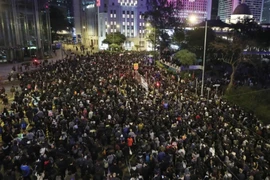 Biểu tình ở Hong Kong ngày 8-12 với quy mô khoảng 800.000 người. Ảnh: SCMP
