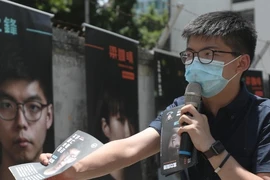 Hoàng Chi Phong đã bị loại tên khỏi danh sách ứng viên tham gia tranh cử vào hội đồng lập pháp Hong Kong. Ảnh: Xiaomei Chen/ SCMP