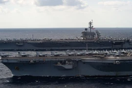 F-35C của Mỹ rơi khi đang tập trận cùng 2 siêu tàu sân bay ở Biển Đông
