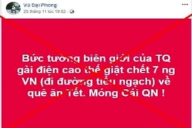 Bác tin 7 người Việt chết vì điện giật ở biên giới Trung Quốc