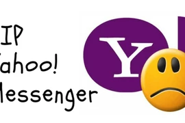 Biểu tượng buồn khi tin nhắn Yahoo chính thức ngưng hoạt động - Ảnh: Reuters