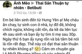 Tự đẻ con tại nhà rồi lên mạng “dạy” người khác