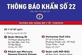 Tối 2-8, Bộ Y tế ra thông báo khẩn số 22 