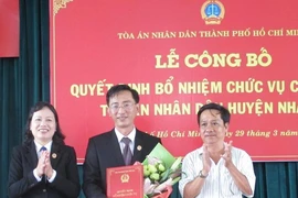 Huyện Nhà Bè có chánh án mới