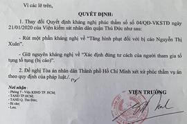 VKS 'bắt giò' tòa gọi bị cáo bằng từ không có trong luật