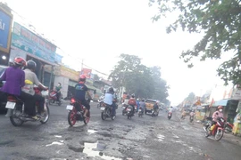 Con đường nguy hiểm ở TP Biên Hòa