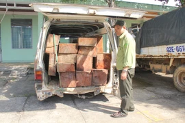Tài xế xe biển xanh đạp cửa bỏ chạy khi bị kiểm tra