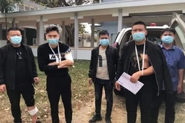 Bốn người Trung Quốc nghi nhập cảnh trái phép. Ảnh: DN