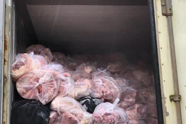 3 container chứa 50 tấn xương, thịt heo thối ở Bình Dương