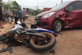 Trong túi 2 thanh niên bị tai nạn có nhiều đoản khóa, bình xịt