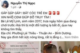 Giả thông báo của công an, tung tin giả bé gái bị bắt cóc