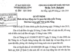 Đình chỉ cơ quan đại diện Thời báo Làng Nghề Việt