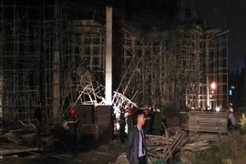 Vụ sập giàn giáo: Chỉ còn hai người đang nằm viện