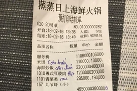Mời chủ nhà hàng in bill bằng tiếng Trung lên làm việc