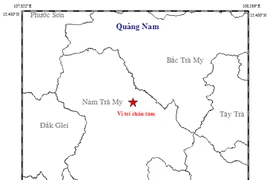 Xuất hiện động đất 3,9 độ Richter tại Quảng Nam