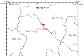 Động đất 3,1 độ Richter tại Quảng Nam