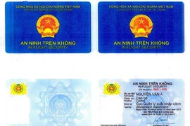 Mẫu thẻ an ninh cho sĩ quan trên không được Bộ Công an đề xuất trong Dự thảo thông tư. Ảnh: Bộ Công an