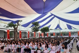 Lễ khai giảng năm học 2019-2020 ở Cần Thơ. Ảnh: HẢI DƯƠNG
