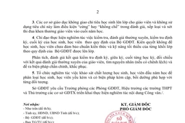 Không lấy chỉ tiêu học sinh lên lớp để đánh giá giáo viên