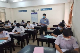 Học sinh ở An Giang trong kỳ thi tốt nghiệp THPT năm 2020. Ảnh: HD