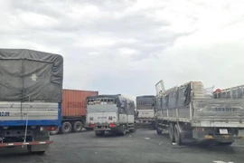 Yêu cầu tài xế có xét nghiệm âm tính, cửa ngõ vào An Giang kẹt xe kéo dài