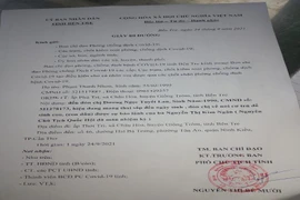 Thanh niên dùng giấy đi đường giả 'đón con dâu' nguyên chủ tịch Quốc hội