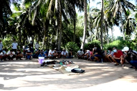 Phá điểm đá gà quy mô lớn ở Trà Vinh