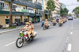 Công an Cần Thơ ra quân dịp lễ 30-4 và bảo vệ SEA Games 31