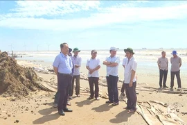 Nguy cơ vỡ bờ bao ngăn triều, Trà Vinh công bố tình huống khẩn cấp sạt lở Cồn Nhàn