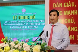 Đồng Tháp có thêm 1 huyện đạt chuẩn nông thôn mới
