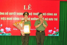 Đại tá Võ Thị Hoài Ngọc được giao quyền phụ trách Công an tỉnh Đồng Tháp