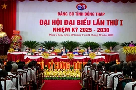 Ông Nguyễn Trọng Nghĩa dự Đại hội đại biểu Đảng bộ tỉnh Đồng Tháp 