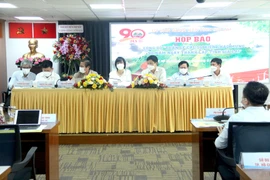 Toàn cảnh buổi họp báo. Ảnh: LÊ THOA