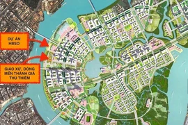 Vị trí rất đẹp của Nhà hát Giao hưởng nhạc vũ kịch TP.HCM trong quần thể Giáo xứ Thủ Thiêm và Dòng Mến Thánh giá Thủ Thiêm đang hiện hữu. Ảnh tư liệu