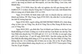 Đã cách ly F1, F2 liên quan đến 2 ca COVID-19 tại Vũng Tàu