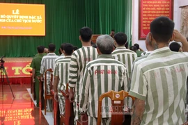 Trại giam Xuyên Mộc công bố quyết định đặc xá của Chủ tịch nước cho 80 phạm nhân