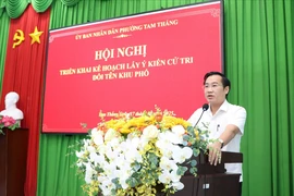 TP.HCM: Phương án đổi tên 20 khu phố của phường Tam Thắng như thế nào?