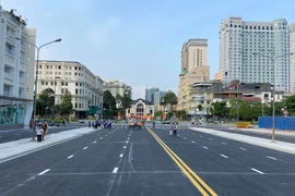 TP.HCM: Tháo dỡ xong rào chắn metro số 1 đường Lê Lợi