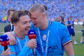 Haaland thổ lộ “yêu” Grealish trên sóng truyền hình trực tiếp