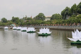 Ngắm sen trắng 'nở' trên kênh Nhiêu Lộc - Thị Nghè