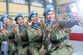 Chiến sĩ mũ nồi xanh rạng rỡ lên đường gìn giữ hòa bình Liên Hợp Quốc